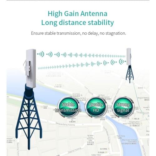 300Mbps CF-E314N V2 High-power Wireless Network bridge Elevator monitoring 3-5km project WIFI Extender Repeater/CPE