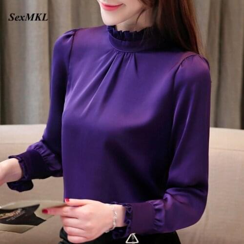 Fashion Chiffon Blouse Women 2020 Long Sleeve Tops and Blouses Office Lady Korean Style Streetwear Clothing Shirts Blusas Mujer