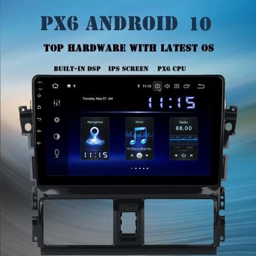 Dasaita 10.2" Android 10.0 Car Radio for Toyota Yaris 2013 2014 2015 2016 DSP Multimedia GPS Navi 4GB+64GB TDA7850 MAX10