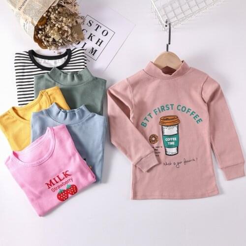 Baby Girl Clothes Cute Girls Long Sleeve T Shirt Children Boys Autumn Spring T-shirts Newborn Toddler Cotton Tees Infant Tops