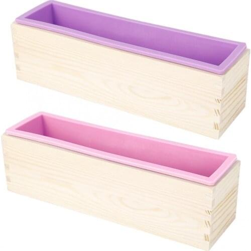 Kitchen Soap Mold Cake Molds 900ML Rectangle Silicone Soap Mold DIY Tool For Baking Cake Ice Chocolate Mold Making Tool