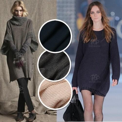 LEO&LIN Cloth fabric Japan knit wool sweater material sides usable 49 patchwork (1 meter)