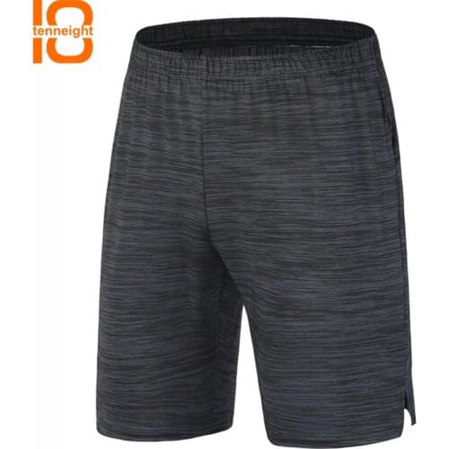 TENNEIGHT Men Sports Running Shorts breathable Quick Dry Running Shorts fitness training Jogging Sports shorts With Zip pocket