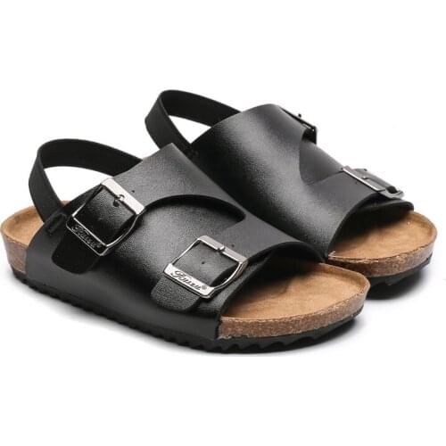 2020 New Baby Boys Shoes Children Beach Kids Sandals Slippers Shoes Summer Fashion Casual Home Leather Shoes 2 3 4 5 6 Years