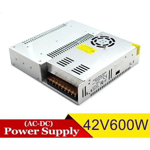 Switch Power Supply DC 42V 14.3A 600W Driver Transformer 110V 220V AC to DC42V SMPS For CNC Router Machine CCTV Stepper Motor