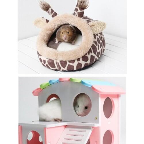 Pet Hamster Bed For Mini Animal Toy Soft Guinea Pig House Cage Hamster House Small Pets Product