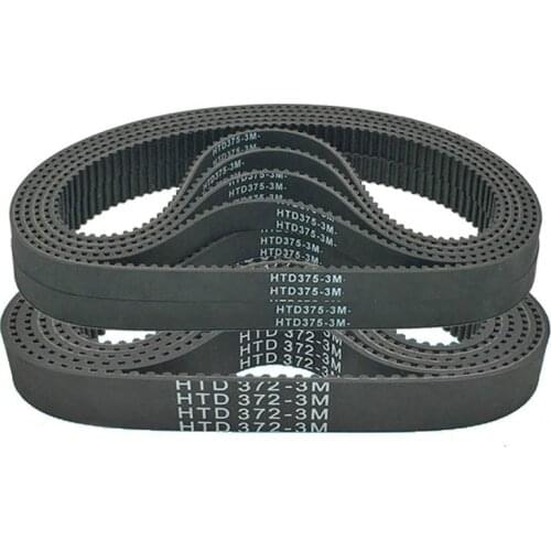 Rubber Timing Belt Power Transmission Parts HTD372-3M HTD375-3M HTD381-3M HTD384-3M