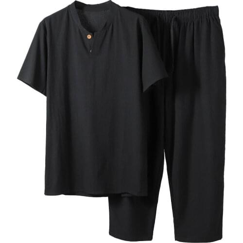 Summer men shirt 5XL 6XL 7XL 8XL 9XL 10XL plus size with pants large size shirt men sets 5 color