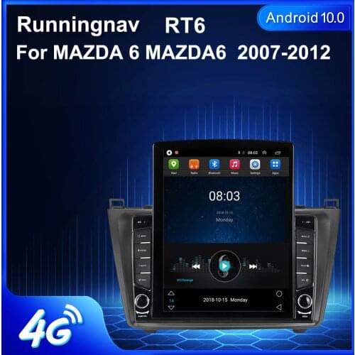 Runningnav For MAZDA 6 MAZDA6 2007 2008 2009 2010 2011 2012 Tesla Type Android Car Radio Multimedia Video Player Navigation GPS