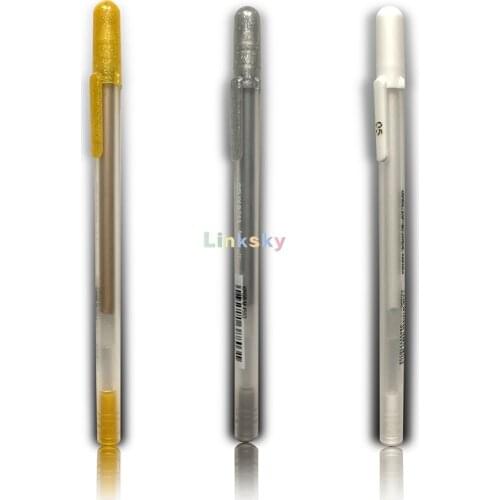 Sakura Gelly Roll Classic Highlight Pen Gel Ink Pens Bright White /gold/ silvery Pen Highlight Markers Color Highlighting