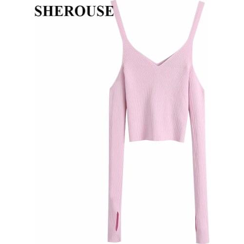 Женские пуловеры с открытыми плечами Sherouse China At AliExpress