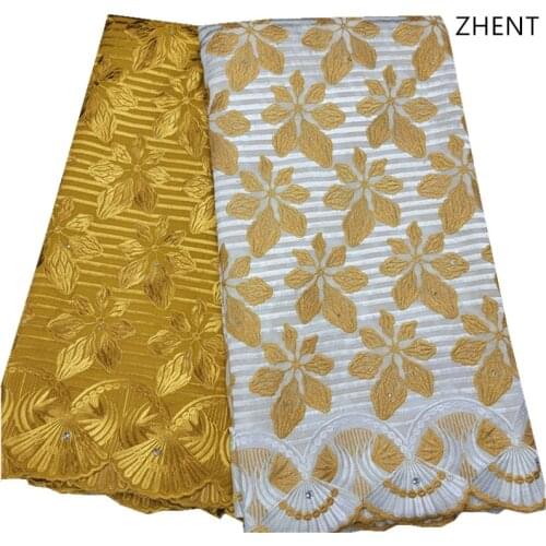 Swiss voile Lace Fabric 2021 embroidery African lace fabrics 100% cotton fabric Swiss voile lace in Switzerland 2.5+2.5 HL-160
