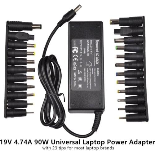19V 4.74A 90W Universal Power Adapter Charger Multi-interface Power Adapter For Acer Asus Dell HP Lenovo Samsung 18.5V 19.5V 20V