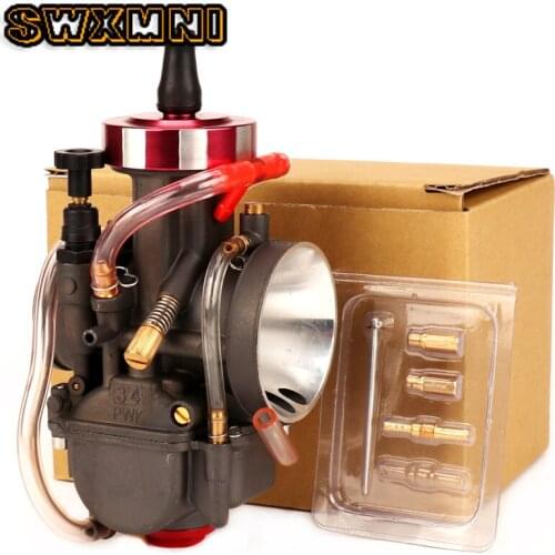Universal PWK 34mm Motorcycle Carburetor For Modify Off Road Scooter UTV ATV For 2T/4T Engine