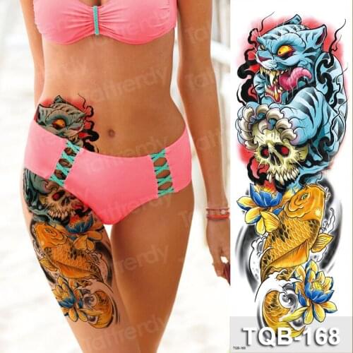 Model temporary fashion tattoos large waterproof sex tattoo for woman girls body stickers bikini summer tattoo legs thigh arm