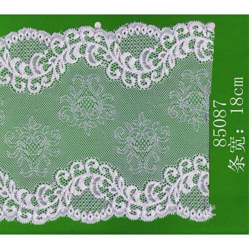 18cm high quality nylon spandex elastic lace trim,YX-85087