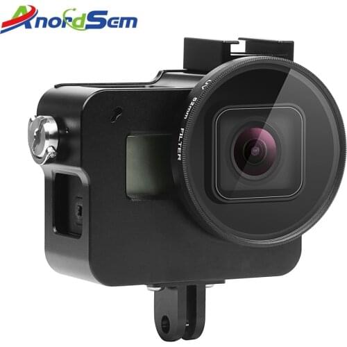 CNC Aluminum Alloy Protective Case Cage for GoPro Hero 7 Black With UV Lens Cage for Go Pro Hero2018 5 6 3 3+ 4 Accessories