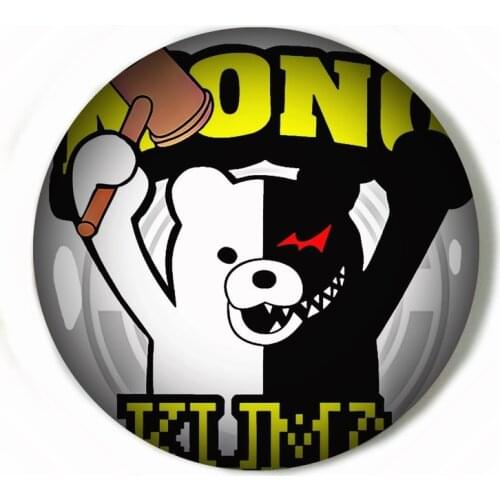 Danganronpa Badges Monokuma Naegi Makoto Kirigiri Kyouko Maizono Sayaka Cosplay Clothes Brooch Pin Backpack Decoration Gift