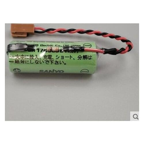 15pcs Original NEW CR17450SE-R 3V CR17450 17450 GE FANUC Replacement BATTERY A98L-0031-0012 A02B-0200 with Resistor