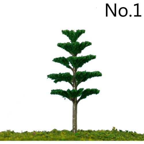 200Pcs/Lot 6.5cm 1/200 Scale Mini Plastic Model Trees Train Railroad Scenery For House Classroom Park Layout Scene Kids Toy