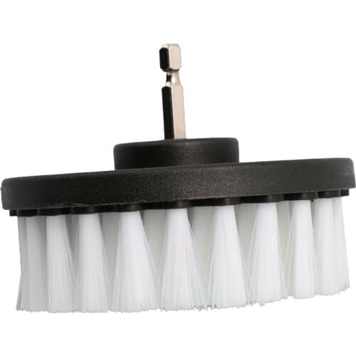 4 Inch Soft Drill Brush Attachment For Cleaning Carpet &Leather And Upholstery Tire Cleaning Body Cleaning Brush Car Accessories