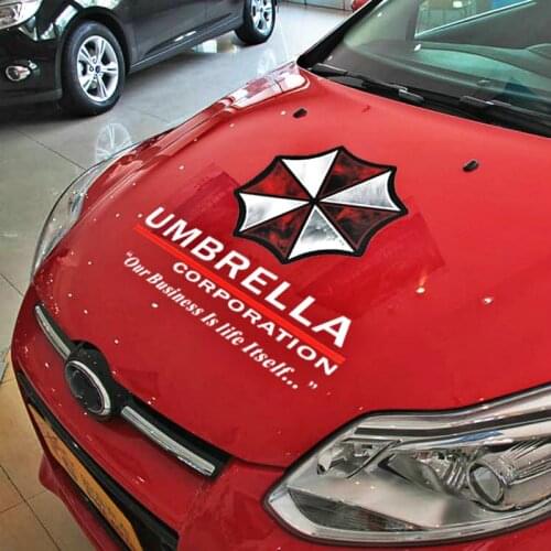 Car Accessories Umbrella Corporation Car Hood Car Sticker Decal Decoration for Volkswagen Polo Golf Audi 58cm*54cm