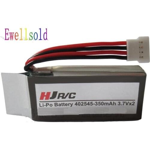 Ewellsold Free shipping U919 RC quadcopter spare parts 7.4V 350mah Li-polymer battery2pcs/lot