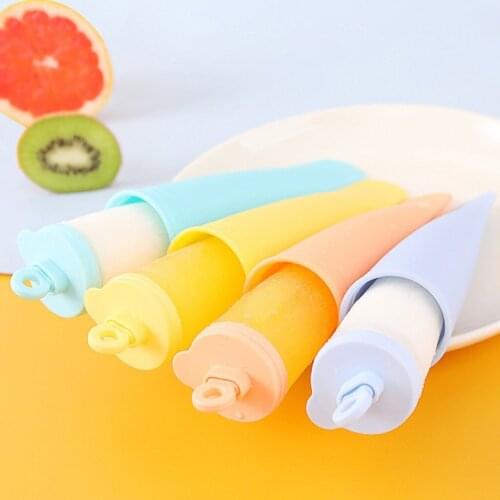 1PC Silicone Popsicle Mold Tray Ice Cream Mold Yogurt Jelly Lolly Frozen Mould DIY Homemade Ice Pops Mold Kitchen Accessories