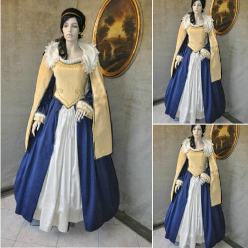 History!Customer-made Vintage Costumes Cosplay Renaissance Dress Steampunk dress Gothic Cosplay Halloween Dresses C-759