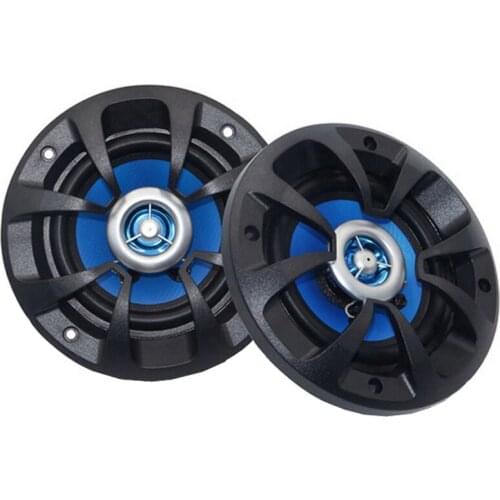 Hot sale 1 pair of 4 inch car stereo audio speaker 2 way 2x80W blue coaxial car speaker common to all vehicles durable
