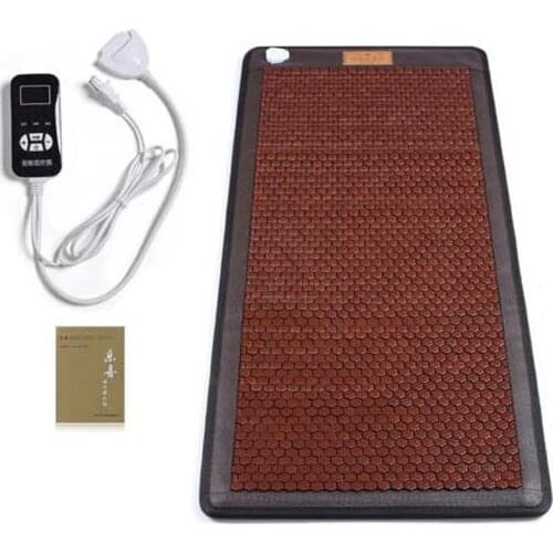 Full Body Massager Natural Real Tourmanium Stone Mattress Heating Therapy Mat FIR Health Care Sofa Mattress Gift for Parents