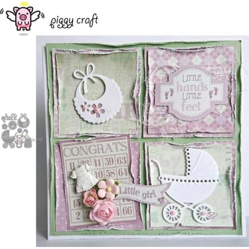 Piggy Craft metal cutting dies cut die mold Baby carriage equipment Scrapbook paper craft knife mould blade punch stencils dies