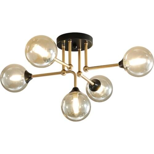 Molecular Magic bean Ceiling lamps American style Modern Glass ball Living room Dining room Home decoration Light Fixture