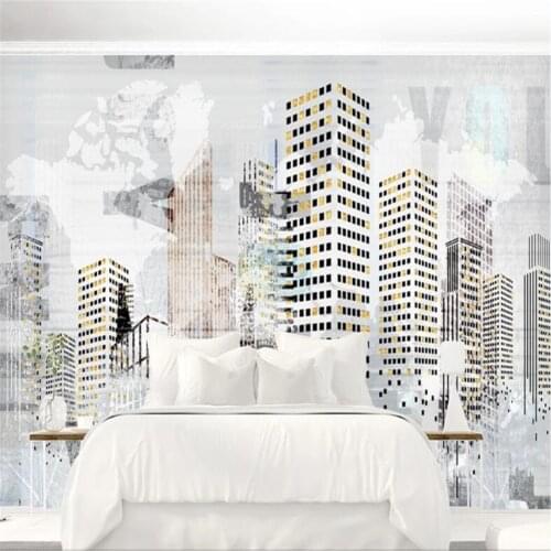 Milofi custom wallpaper mural abstract modern minimalist retro urban architecture Nordic decorative painting background wall