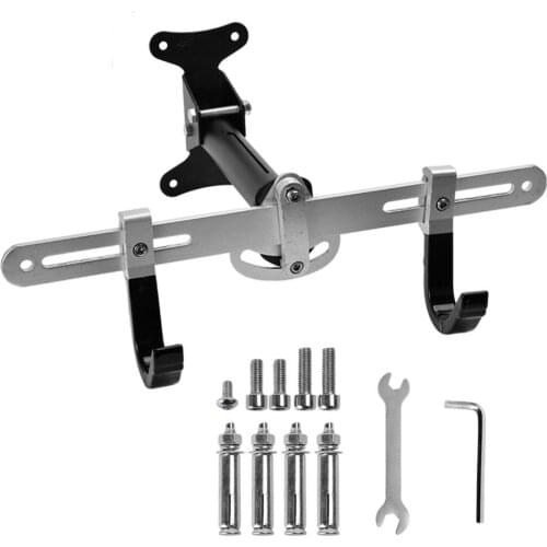 Bike Wall Mount Adjustable Width Mountain Bike Bicycle Rack Holder Hook Aluminum Alloy Bear 50kg Weigh For Bicycle Support