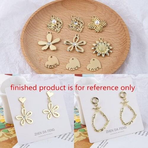 Newest 40pcs/lot cartoon flowers/hearts/garment shape alloy floating locket charms diy jewelry earring/garment accessory