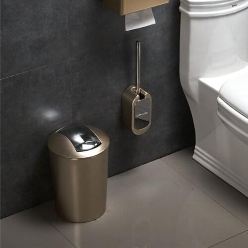 Modern Wall Mounted Toilet Brush Cleaning Household Tools Toilet Brush Holder Eco Friendly Escobilla Wc Bathroom Products DF50MT