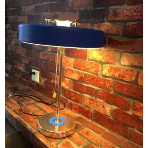 Nordic modern iron table lamp bedroom bedside light living room round French designer table lamp