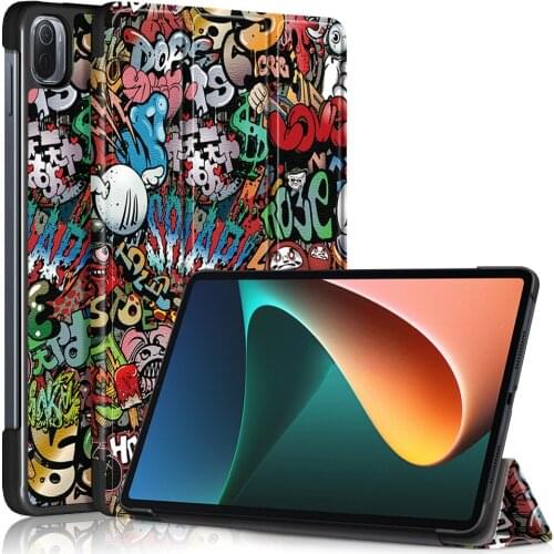 Mi Pad5 Pro 2021 Tablet Smart Case Folding Leather Flip Cover Auto Wake Sleep Folio Book Skin for Xiaomi Pad 5 Pro Case Pad 5Pro