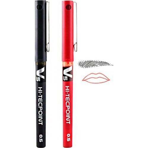 Tattooing Waterproof Permanent Makeup Marker Pen 0.5MM Surgical Skin Microblading Eyebrow Lip Positioning Tattoo Marker Pen Tool