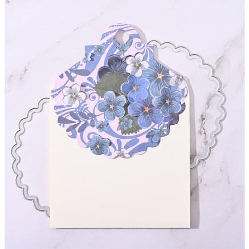 YaMinSanNiO Circle Lace Border 3D Style Metal Cutting Dies Stencil DIY Scrapbooking Album Stamp Paper Card Embossing Craft Decor