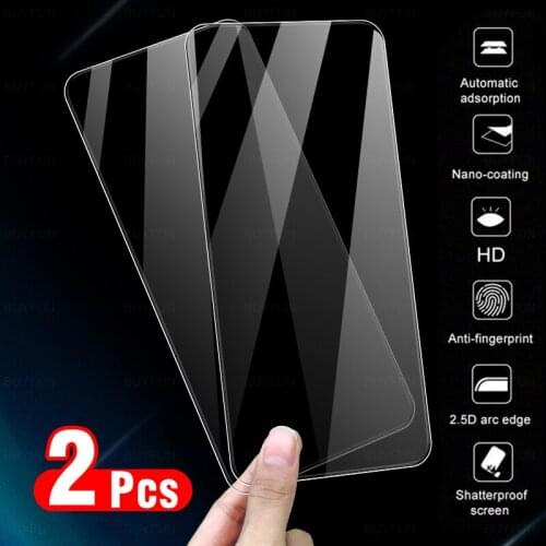 2Pcs Full Cover Tempered Glass For Realme C3 C15 C11 2020 Screen Protective Glass For C11 C21 2021 Film