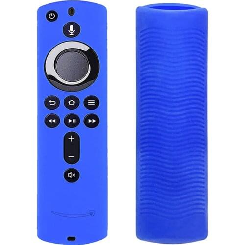 Lattice Design Soft Lightweight Silicone Anti Slip Practical Durable Protective Case Remote Control Cover For Fire TV Stick 4K