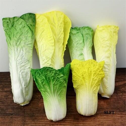 Green grocery Kitchen supermarket store shop decoration pakchoi celery cabbage fake artificial vegetables chinese leaves cabbage
