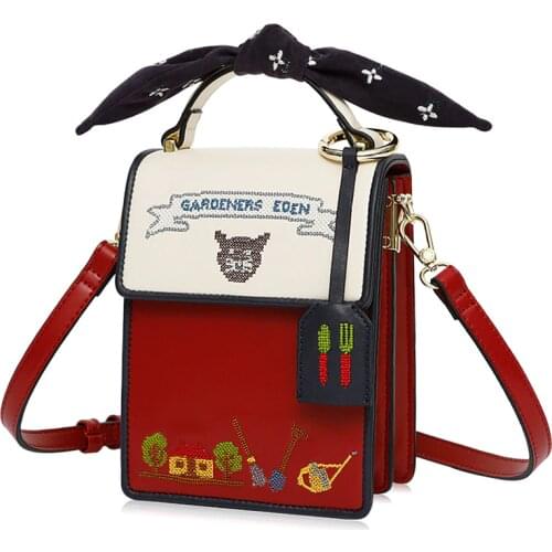 Women Bag Crossbody Bags for Women Handbags Women Famous Brands Bag Designer Bags Totes Braccialini Cross Stitch Cat Hand Bags