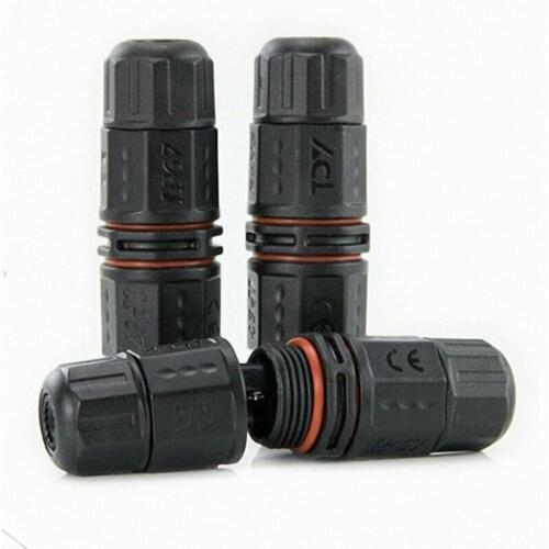 1pcs 3pin wire car waterproof connector cable connector plug socket IP67