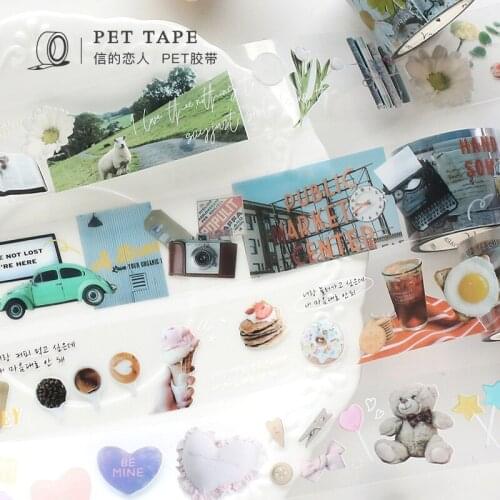 10pcs/1lot Decorative Adhesive tapes Afternoon tea DIY Paper Stationery tape Scrapbooking Stickers 3m