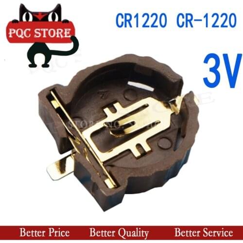10pcs Computer Button 3V Battery Holder Conntor Socket Case CR1220 CR-1220