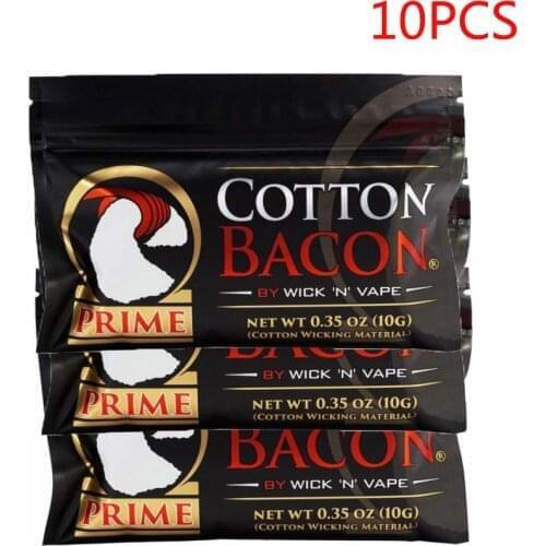 100% 2.0 Cotton Bacon Vape Cotton Bacon Electronic Cigarette Version Fit For RDA RTA Atomizer Tank original cotton bacon