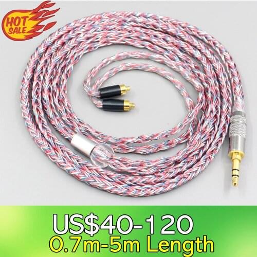 16 Core Silver OCC OFC Mixed Braided Cable For Dunu dn-2002 Earphone Headphone LN007561